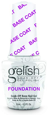 Gelish MINI Foundation Base Coat – 9ml Soak Off UV LED, Strong Adhesion, Protects Natural, No Chip No Lift, Professional Manicure Prep Essential