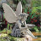 CHJIEJIE Gartendeko Ornament Sitzen Magische Fee, Sitzende Elfen Gartenfiguren, Tudor und Turek Statue, Harz Handwerk Landschaftsbau Hof Dekoration Garten Statue Elf Statue Figur Fee Fairy