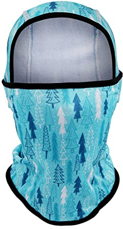 BAVST Toddler Boys Winter Balaclava Hat Windproof Kids Warm Ski Full Face Cover Baby Girls Cold Weather Snow Hat Children Fleece Neck Warmer (2-8 Years, Blue)