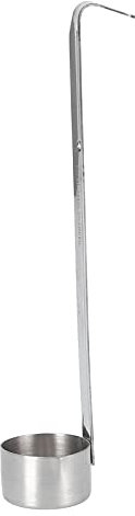 Tomotato Cucharón de Vino, Cuchara Medidora de Acero Inoxidable con Gancho, 50ML para Verter Vino, Cerveza, Salsa, Diseño Antigoteo y Borde Seguro, Uso en Cocina o Barra