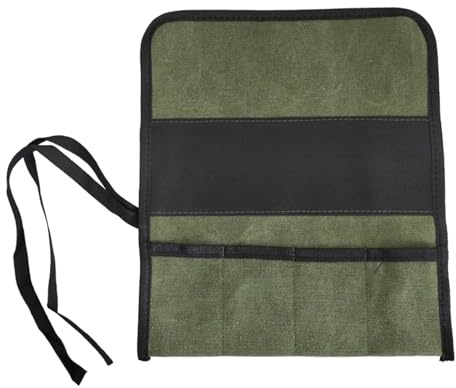 Gain de place pour ciseaux à bois - Sac en toile enroulable pour artistes, bricoleurs et étudiants