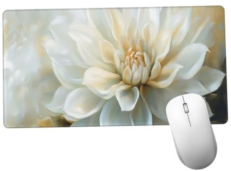 Oro Alfombrilla Ratón 1400x600x3mm Alfombrilla Raton XXL Grande con Base de Goma Antideslizante, Lavable, Accesorios Gaming Flor, Ordenador Gamer Regalos, Mouse Pad Gaming Mejora La Velocida Y1464