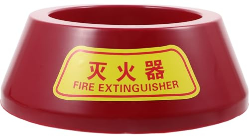 FIXOSHEE Base de Plástico para Extintor de Polvo Soporte Resistente y Práctico Soporte de Suelo para Extintores de Diseño Seguro y Compacto para Almacenamiento Hogar y Oficina