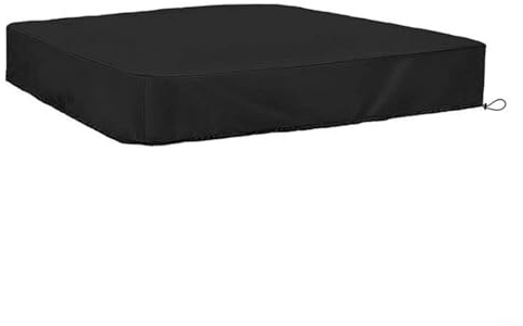 Yelvera Copertura per sabbiera per bambini, 150 x 150 x 20 cm, protezione antipolvere per sabbiera, piscina, sabbiera, mobili da giardino, contro la pioggia e condizioni meteorologiche difficili