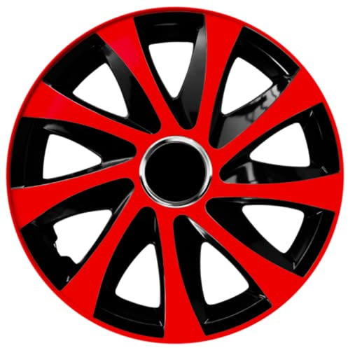 Radzierblende Drift EXTRA schwarz/rot 14 Zoll 4er Set