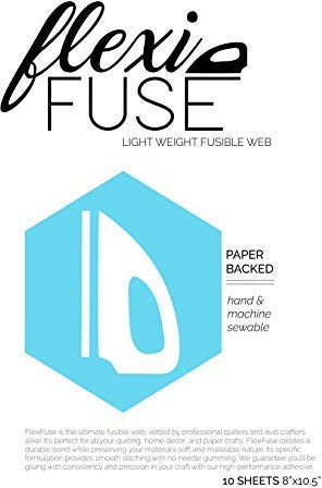 FlexiFuse Lätt fusible web – 10 ark (8 tum x 10,5 tum)