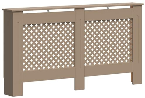vidaXL Cubierta para Radiador, Armario de Pared para Calentador, Estante para Libros Adornos, Mueble Tapa de Calefacción de Salón, MDF
