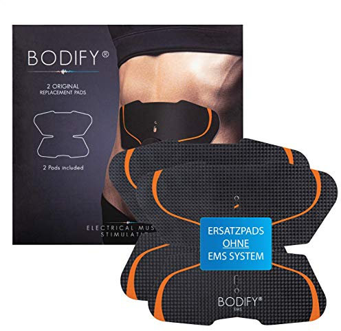 Bodify Original Ersatz-Pads 2er-Set (Ohne Controller) EMS Bauchtrainer - Bauchmuskeltrainer für Männer und Frauen
