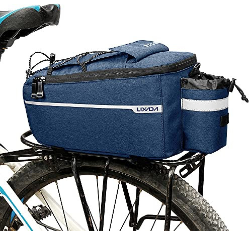 Lixada Fahrrad Gepäckträgertasche, Fahrrad Sitz Multifunktionale Isolierte Stammkühltasche,Umhängetasche, 29 * 16 * 17cm