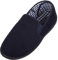 ABSOLUTE FOOTWEAR Mens Easy Slip On Wide Fitting Winter Slipper with Twin Gusset - Navy - UK 9