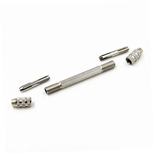 Holibanna 1Stücke Handbohrer Set Mini Holzbohrer für Präzise Bohrungen Doppelkopfwerkzeug mit Kleinen Bohrern für Heimwerker und Modellbau Langlebig und Tragbar