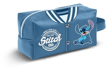 Disney Lilo y Stitch Varsity-Neceser de Viaje Brick Plus, Azul, 27 x 13 cm