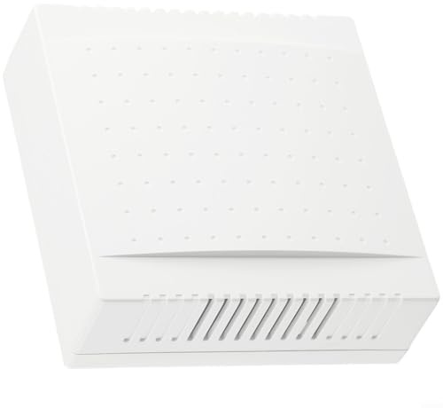 Desiumite Pannello campanello per porta dell'hotel cablato 220 V con campanello Din Don trasparente, materiale PC di grado industriale, 108 x 108 x 36 mm, montaggio a parete per casa, ufficio, villa