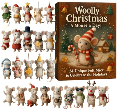 Adventskalender prydnad – dekorativ akryl julnedräkning, lekfulla festliga minifigurer, semester hem hängande berlock, vinterfirande, hantverk, säsongsbetonad semester visningsdel | fönster