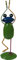 GURU SHOP Deko Frosch, Yogafrosch aus Buntem Metall - Design 3, Mehrfarbig, 26x9x8 cm, Tierfiguren