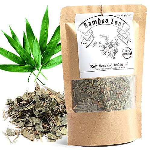 EidolonGreen [China Medicinal Herb] Bamboo leaves tea ,Organic Bamboo Leaf Tea , (DanZhuYe/淡竹叶/댓잎 티백 차) Chinese Herbal Dried Loose Leaves (3 Ounce (Pack of 1))