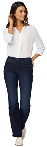 NYDJ Misses Womens Barbara Boot-Cut Jeans, Burbank Wash, 8