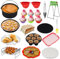 HOMGEN Luftfritteusen Zubehör 16 Stück Airfryer Set 8 Zoll Heißluftfritteuse Zubehör für Phillips Gowise General XXL 4.5QT-6.8QT mit Pizzaschale Wurstform