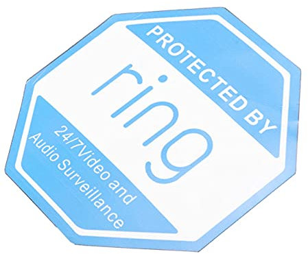 Self Adhesive Home Ring Doorbell Sticker Sign Video Security Camera Yard Sign Sticker Outdoor Entrance Wall Door Sign 10Cm X10Cm