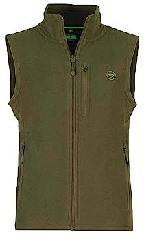 Korda Le Fleece Olive Gilet (Large), Khaki