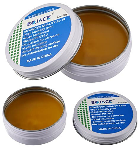 BOJACK Lötzinn Flussmittel zum Löten Kolophonium Löten Flussmittelpaste 100g