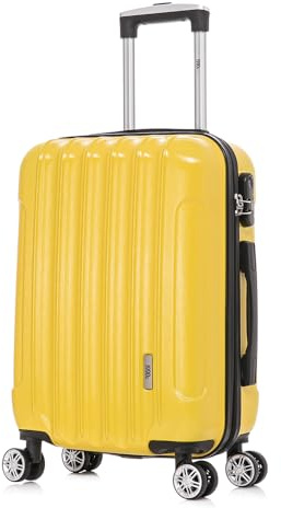 1990s Maleta de Cabina Policarbonato 55x40x20cm (40L) - 20 Pulgadas - Amarillo