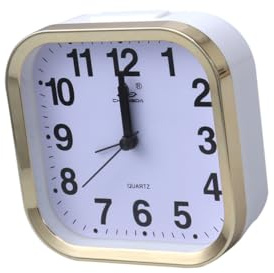 MAGICLULU Reloj Despertador Analógico con Cuarzo Silencioso para Viaje con Luz y Sonido