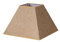 Lampenschirm Pyramide Divos E27, Braun, 20 x 10 x 15 cm, Jutesack