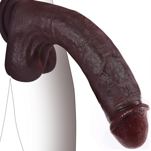 PRONFANS 27.5CM Realistischer Dildo Klassische Dildos Sex Spielzeug für die Frau Paare Solo Mit Starkem Saugnapf Sexspielzeug Analdildo Perfekt Echte Adern Und Erhabene Hoden Echte Penis Sex Toy