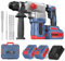 Bogseth Electric Akku Bohrhammer Professional, 2x 4.0Ah Akku, Bürstenloser Motor, SDS Plus, Schlagenergie 2.3J, Anti-Vibrationsgriff, 1300W, Maximaler Bohrendurchmesser 30 mm