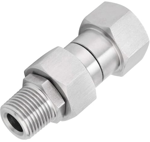 Högtryckstvätt svängbar montering rostfritt stål bricka koppling M22 hona slangadapter 14 mm intern gänga 4 500 PSI för rengöring av vattenpistol