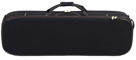 Drfeify Boîte pour Violon de Tiille 4/4, étui de Rangement pour Violon à Coque Rigide avec Hygromère, Conception Musicale Portable avec étui de Protection Couler Les Instruments en Matériau