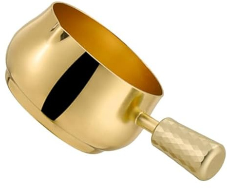 Cpolebev Tazza per Salsa in Acciaio Inossidabile, Salsiera, Dispenser per Salsa, Tazza per Salsa con Manico per Sugo, Salse Riscaldanti, Condimenti per Insalata, Latte