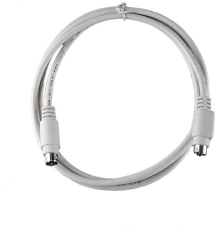 LMNCBVYA MD8 DIN8 Pin Male-to-Male Communication Cable - 10 Meters, Straight, Light Gray