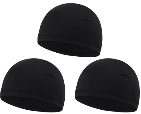 LLHCF Lot de 3 doublures de casque de vélo respirantes pour enfants - Poids léger - Bonnet de football - Pour sports de plein air - Chapeau de course à pied