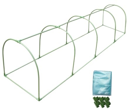 drburpily Robust och hållbar järnrörsram DIY-installation Utomhus mini-växthus Regntäta transparenta växthus kan effektivt plantera dåligt väder som regnexponering