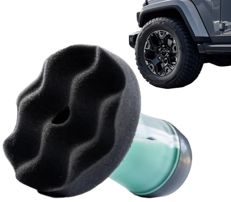 qixeuoa Applicatore per la cura degli pneumatici, strumento riutilizzabile senza striature, per auto, SUV berlina e pick-up
