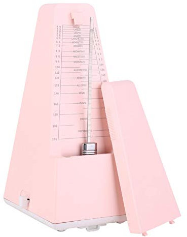 Metallmechanisches Kernmetronom Traditionelles Metronome Metronom im Pyramidenstil f¡§1r Klaviergitarren Violinzubehr(Rosa)