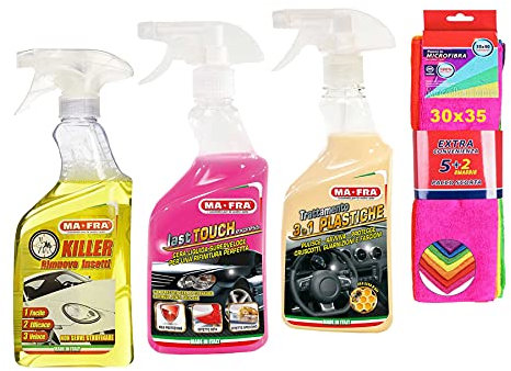 Mafra Killer - Juego de 7 paños de microfibra de 30 x 35 cm para eliminar insectos, tratamiento de plásticos 3 en 1