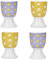 KitchenCraft Set di 4 portauovo, porcellana