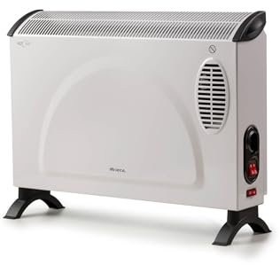 Ariete 8210 Konvektor, 800 W-200 W, 3 Leistungsstufen, regelbares Thermostat, Überhitzungsschutz, geräuscharm, energiesparend, Turbo-Lüfter, weiß