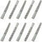AERZETIX - C67083 - Lot de 10 Chevilles universelles Ø10x100 mm à collerette biseautée/fraisée - en Polyamide - maçonnerie Fixation béton Brique parpaing bâtiment vis Construction