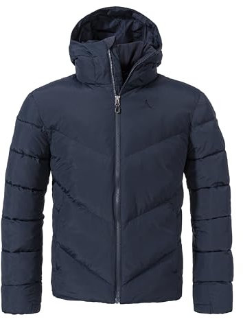 Schöffel Herren Ins Jacket Style Lodos MNS, leichte Steppjacke mit hoher Wärmeleistung, bequeme, warme Winterjacke mit Kapuze und hochschließendem Kragen, navy blazer, 48