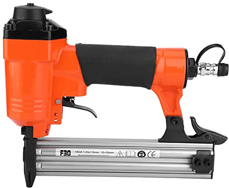 Air Brad Nailer F30 Pneumatic Straight Nail Stapler, Strong Power, Smooth Nailing, Stable and Reliable, Japanese Quick Connect, Suitable for 10-30 mm Nails