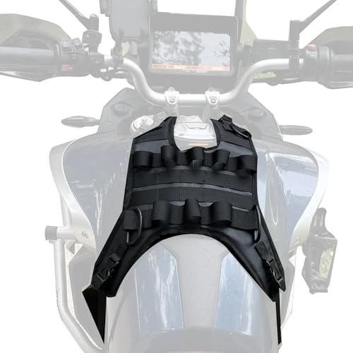 UROUK Universell motorcykeltankväska montering bas, tankväska skydd för motor tankväska/stötväska / sidoväska – tillbehör för motorcyklar (tank montering bas vattentätt)