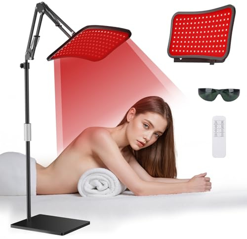 SOLURGEN Red Light Therapy for Face Body Infrared Light Lamp Larger Panel