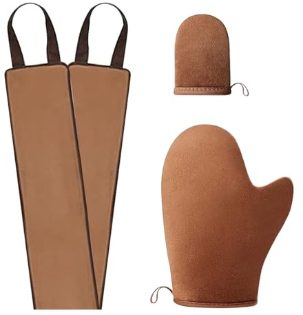3 Pièces Autobronzant, Applicateur Autobronzant Visage et Corps, Applicateurs de Autobronzants Corps pour Autobronzant Gelule Huile Bronzante Creme Autobronzantes