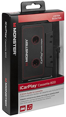 Monster MBL 800 CAS-ADPT V2 WW High Performance 800 Cassette Adapter to 1/8 Mini 3 Feet