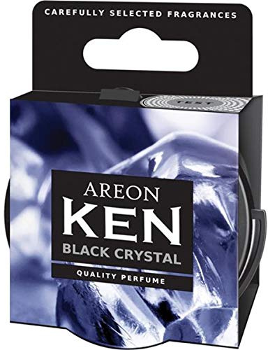 Areon Ken Lufterfrischer Dose Auto Duft Schwarz Kristall Autoduft Duftdose Wohnung Erfrischer 3D Set ( Black Crystal Pack x 3 )