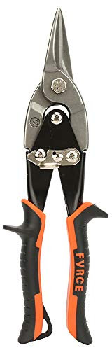 Tijera de hojalata para chapa, tijera de hojalata de corte derecho, almacenamiento seguro((S) Straight cut aviation scissors)